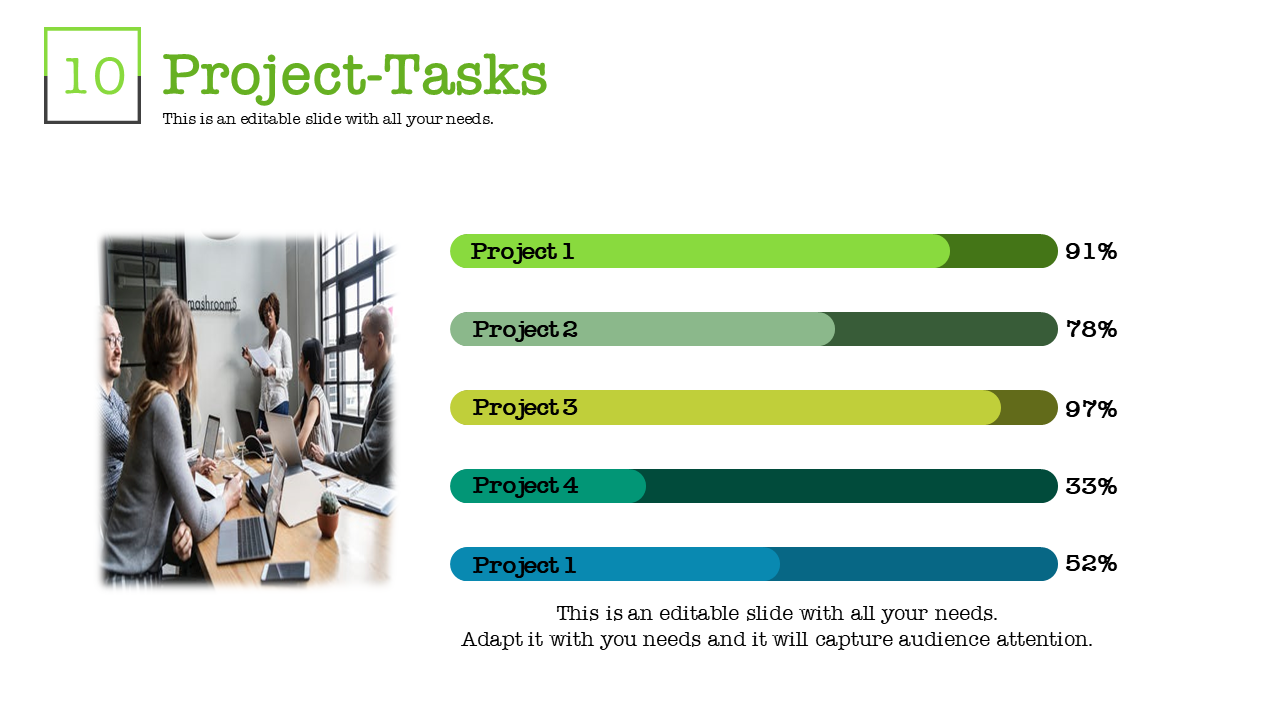 powerpoint project template-project Tasks